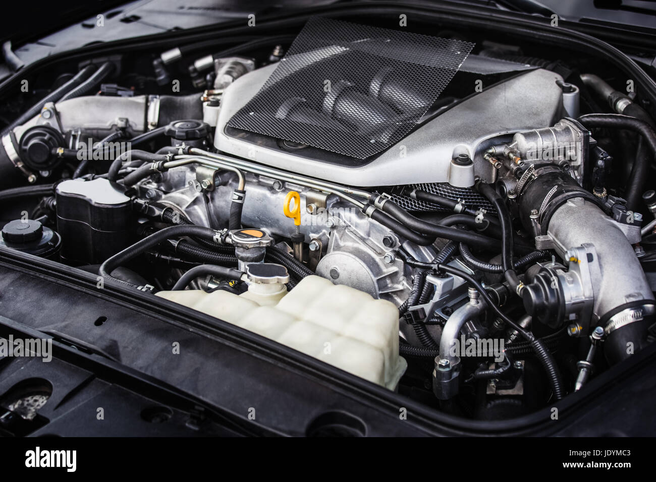 Sport car high tech powerful engine Stock Photo - Alamy