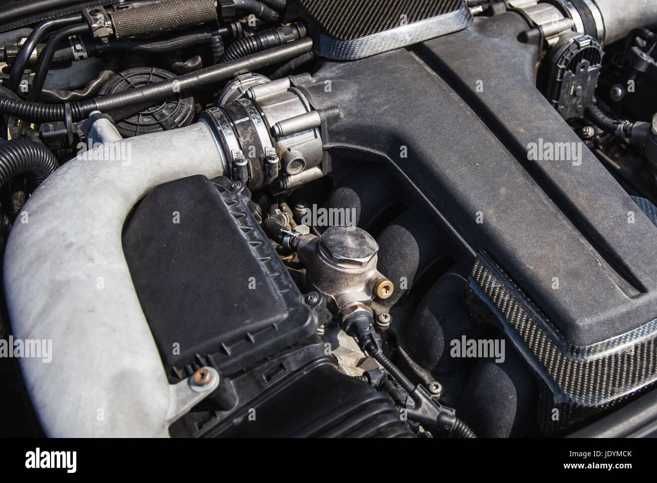 Sport car high tech powerful engine Stock Photo - Alamy