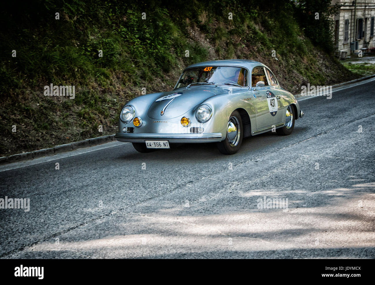 PORSCHE 356 A 1500 GS CARRERA 1956 on an old racing car in rally Mille  Miglia 2017 the famous italian historical race (1927-1957) on May 19 2017  Stock Photo - Alamy