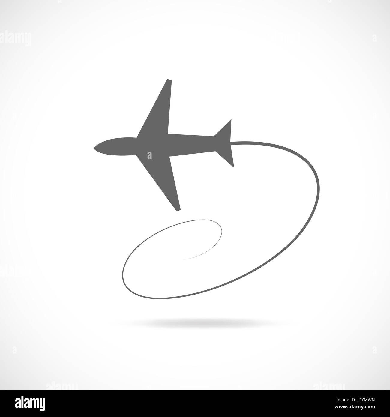 Illustration of an airplane silhouette isolated on a white background ...