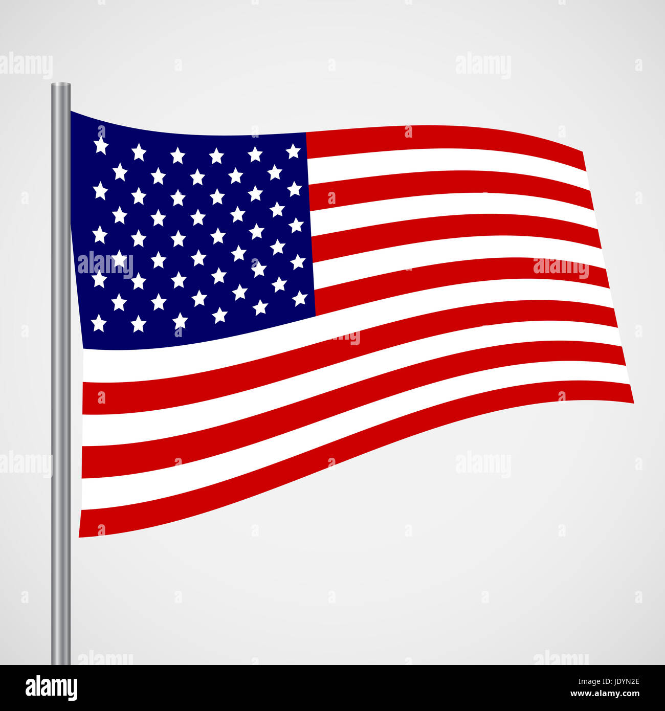 Illustration of the flag of the United States of America isolated on a ...