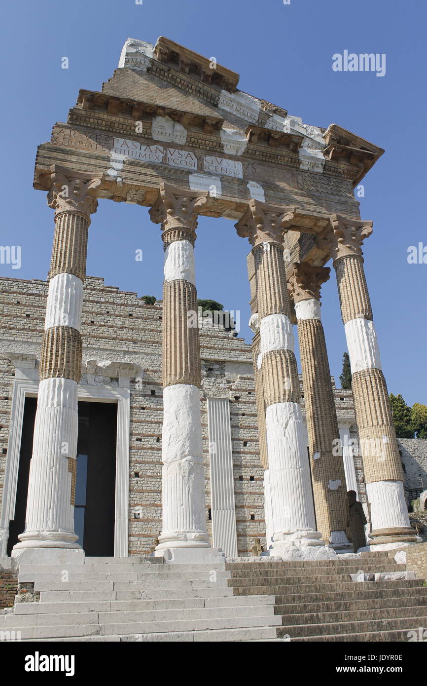 Ruins of the roman temple called Capitolium or Capitoline Temple in ...