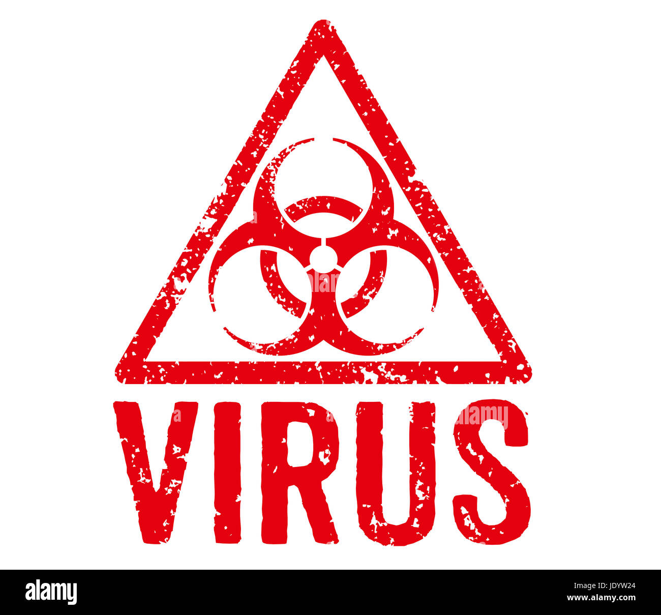 Roter Stempel - Virus Stock Photo