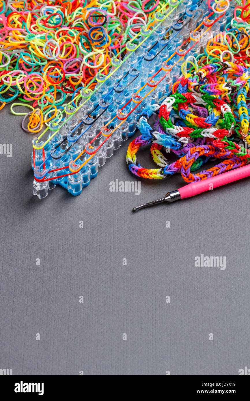 Rubber bands bracelets hi-res stock photography and images - Page 2 - Alamy