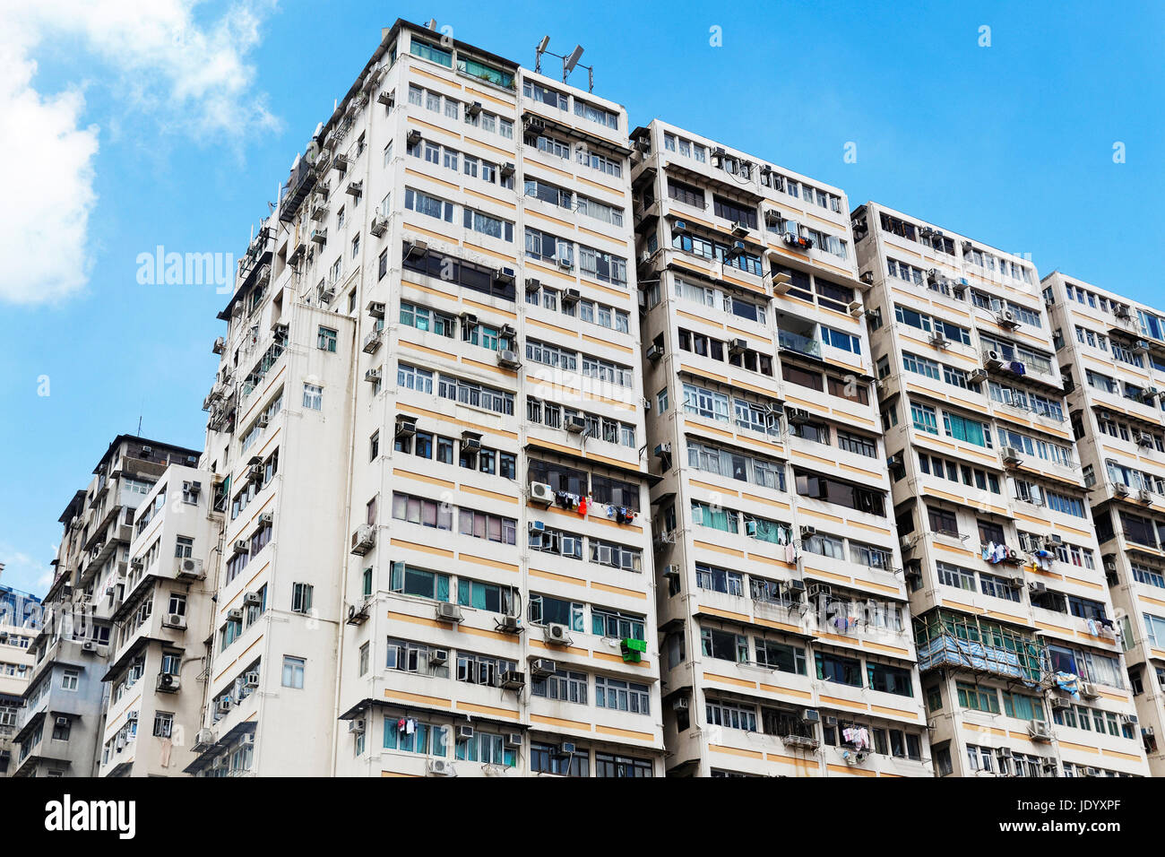 Old apartments in Hong Kong at day Stock Photo - Alamy