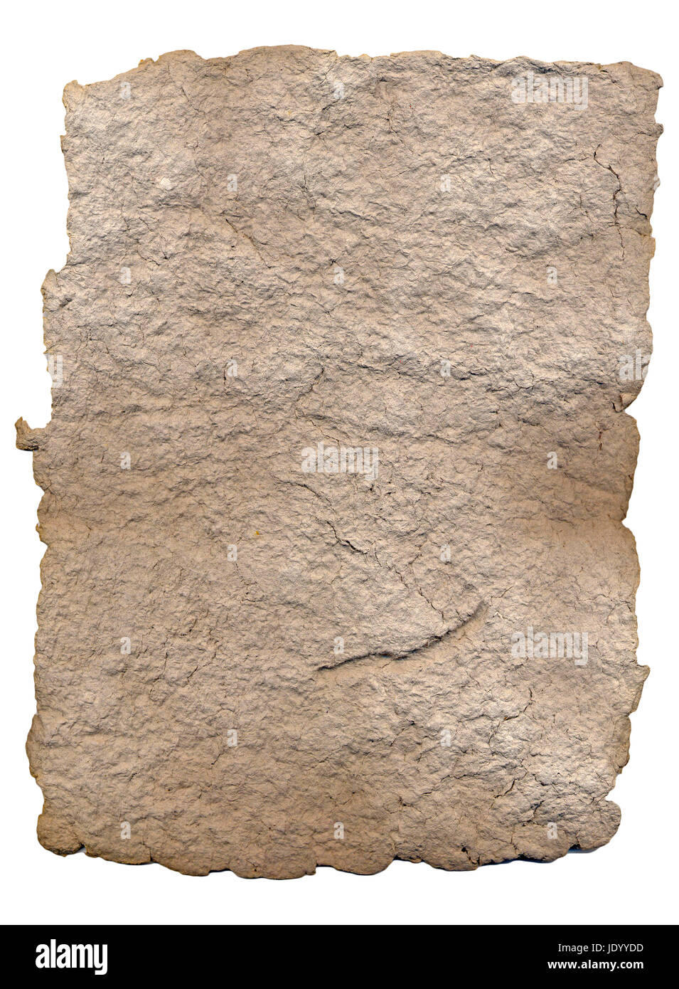 Isolate Paper Hand made paper isolated on white background Stock Photo - Alamy