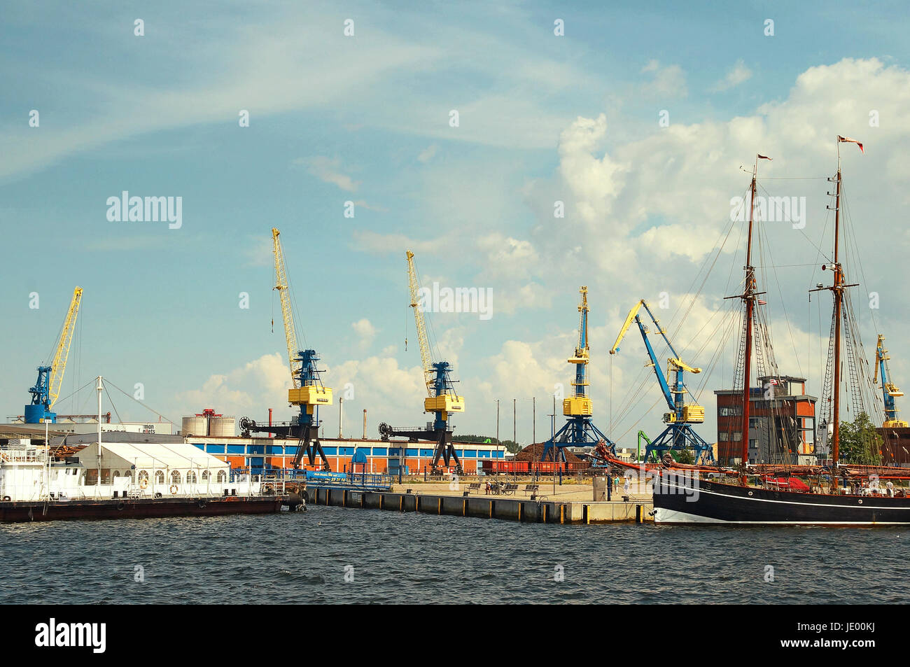 Hafen Hansestadt Wismar Deutschland / Port Hanseatic City Wismar Germany Stock Photo