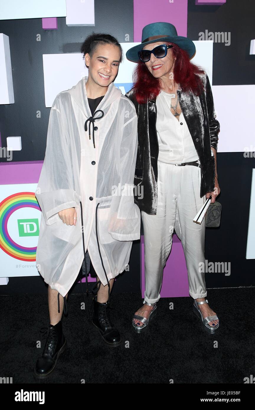 New York, NY, USA. 21st June, 2017. Tyler Ford and Patricia Field at 2017 Village Voice Pride Awards at Capitale on June 21, 2017 in New York City. Credit: Diego Corredor/Media Punch/Alamy Live News Stock Photo