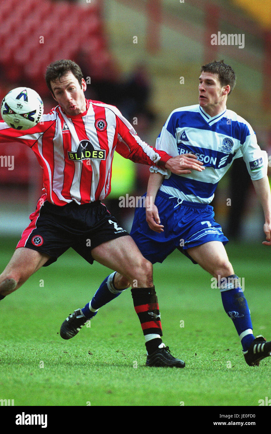 SHAUN MURPHY & PAUL MURRAY SHEFFIELD UTD V QPR 05 March 2000 Stock Photo