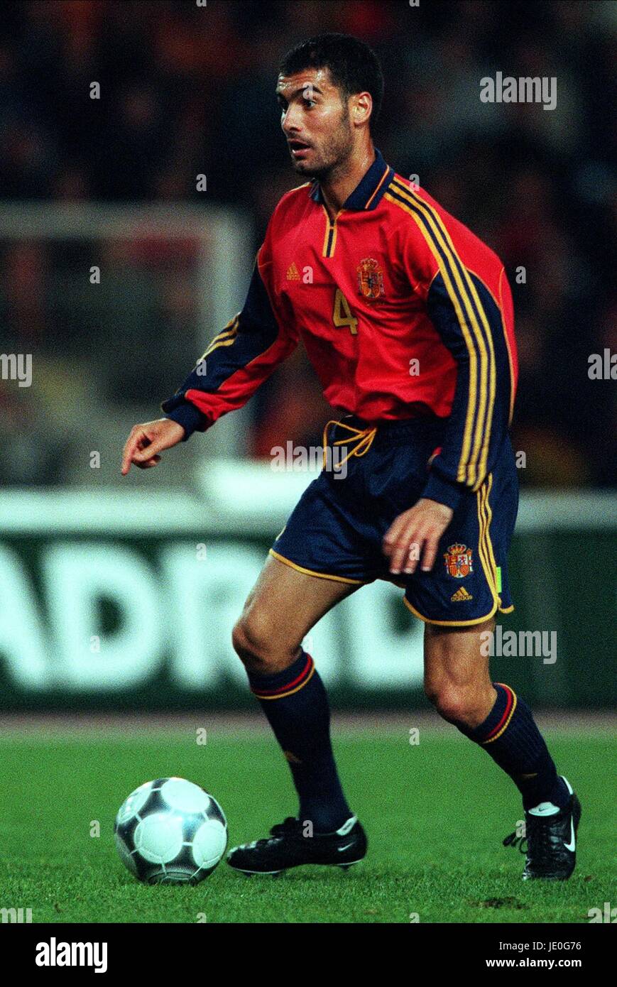 JOSEP PEP GUARDIOLA SPAIN & FC BARCELONA 29 March 2000 Stock Photo - Alamy