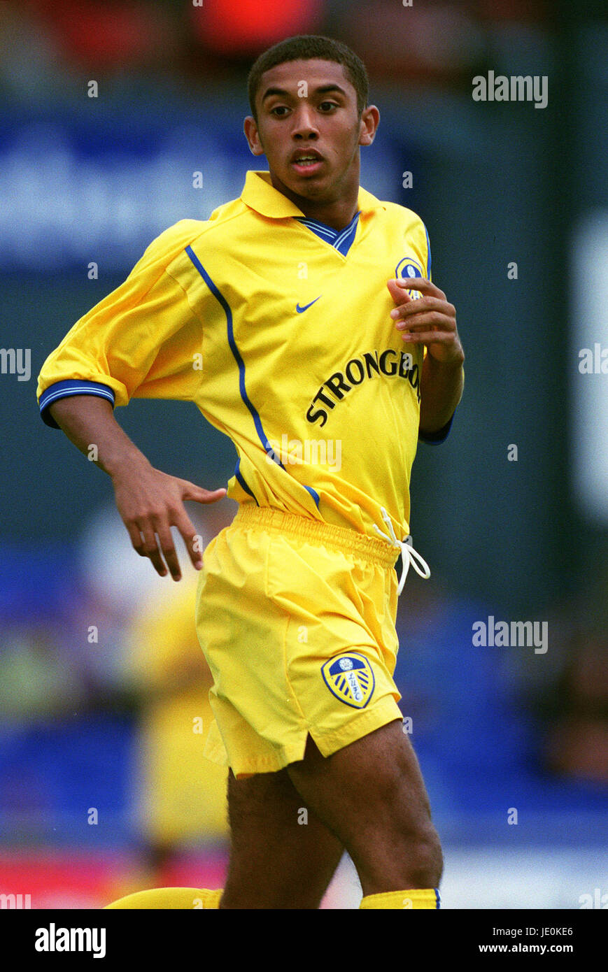 SIMON JOHNSON LEEDS UNITED FC OLDHAM BOUNDARY PARK 06 August 2000 Stock