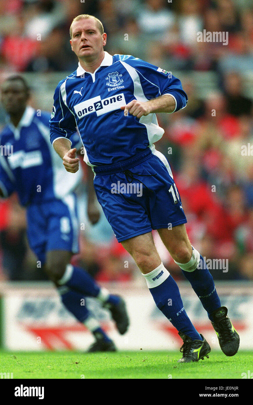 PAUL GASCOIGNE EVERTON FC MIDDLESBROUGH BT CELLNET RIVERSIDE STADIUM 09 September 2000 Stock Photo