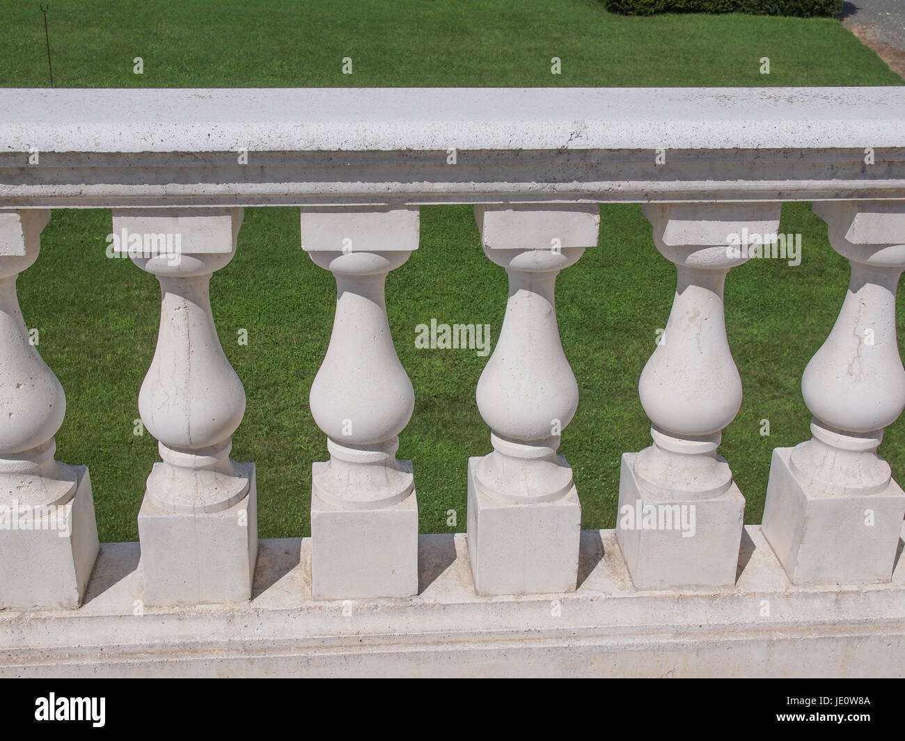 Ancient baroque balustrade made of baluster shafts Stock Photo Alamy