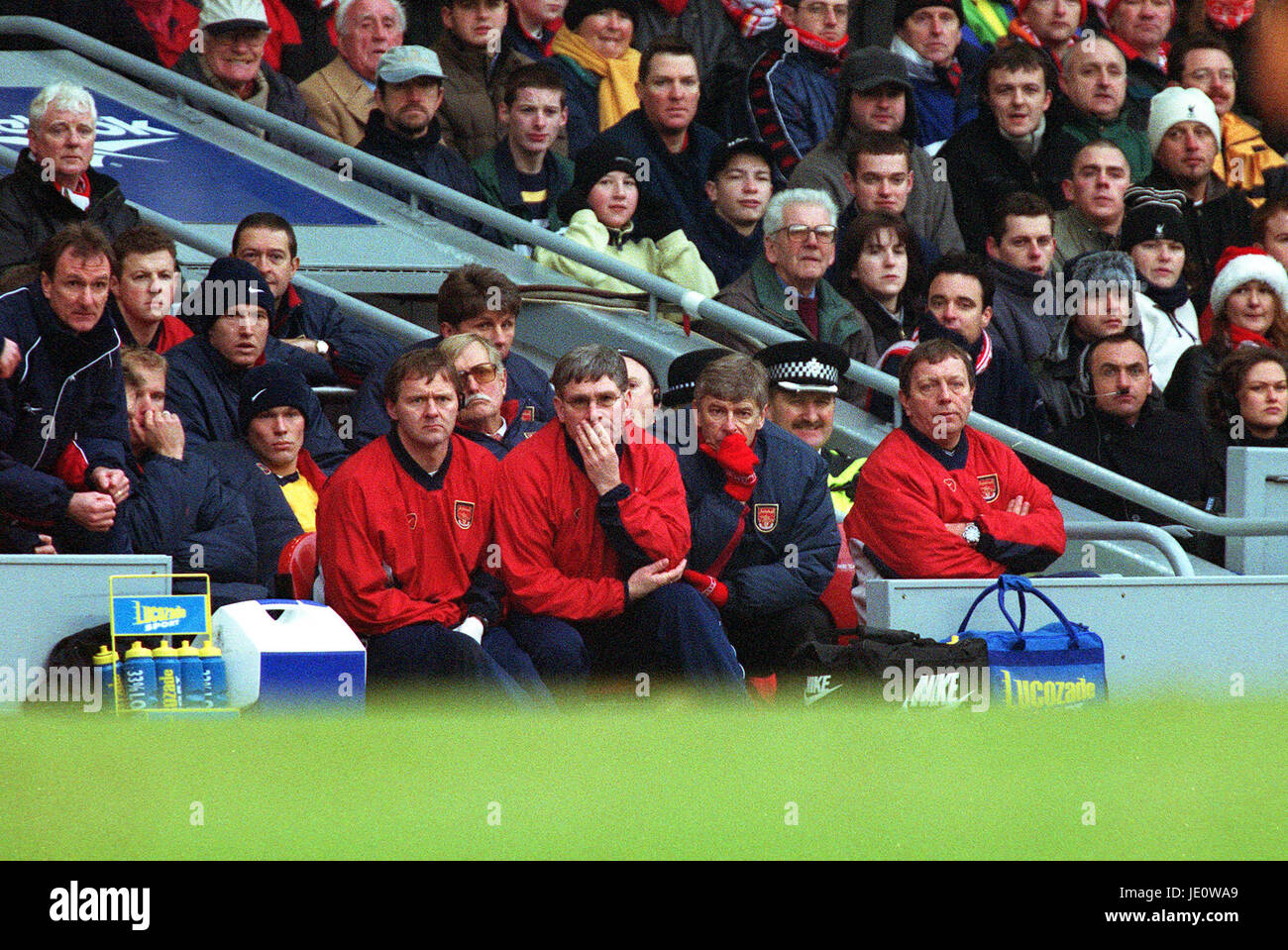 Liverpool bench anfield hi-res stock photography and images - Alamy