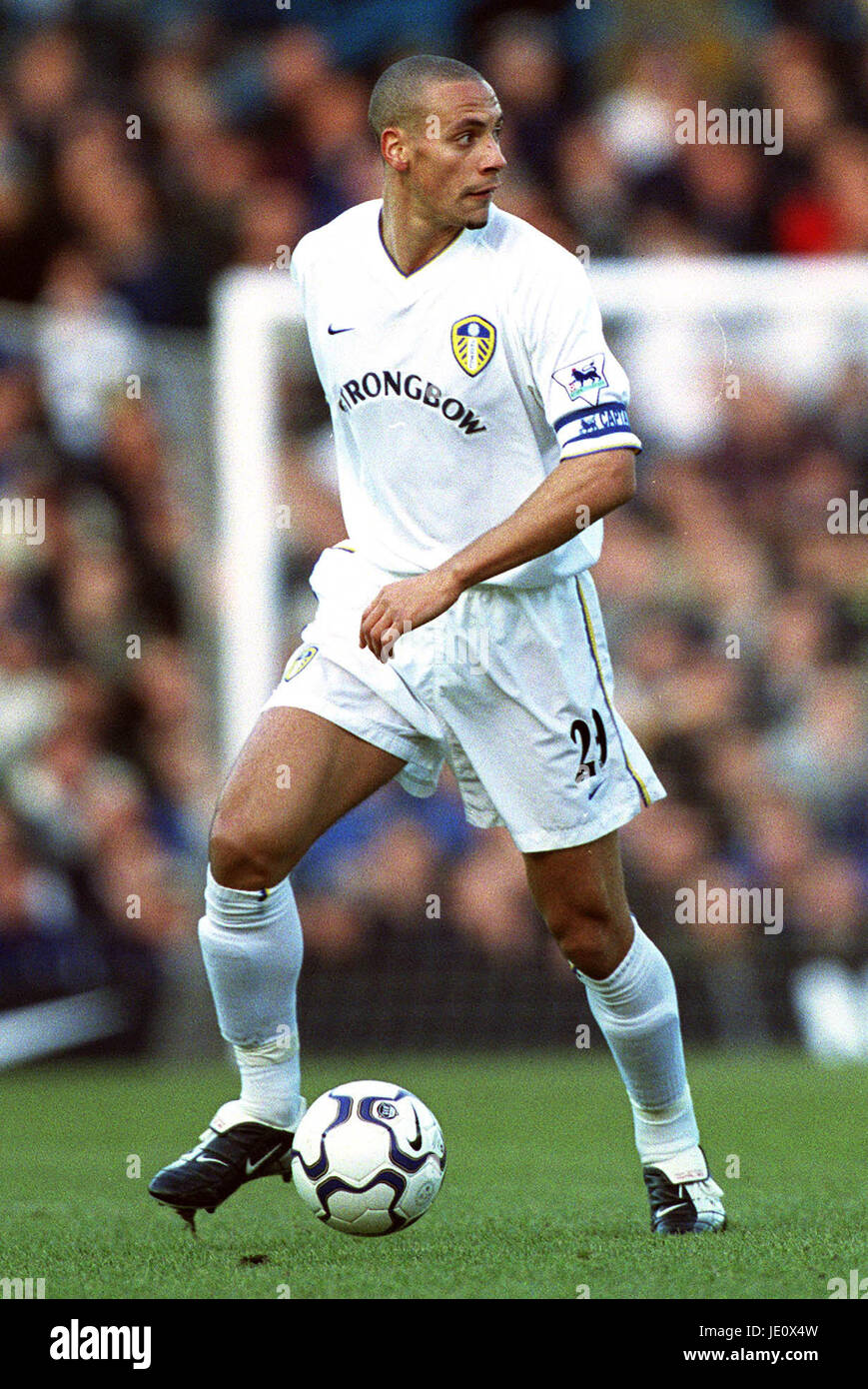 Rio Ferdinand Leeds United Fc Elland Road Leeds 16 December 01 Stock Photo Alamy