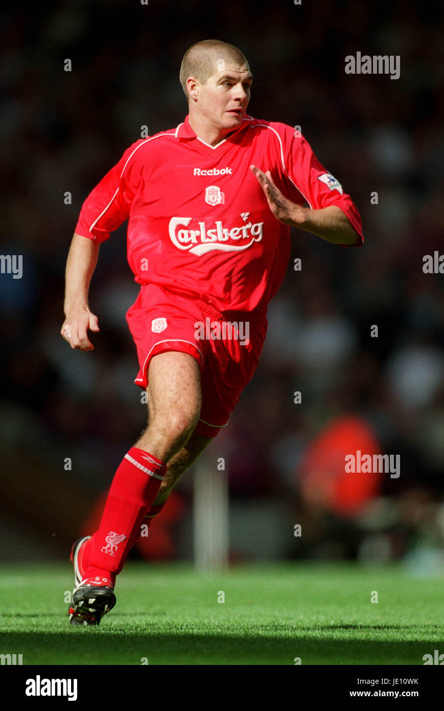 Topps Premier Gold 2001 Steven Gerrard Liverpool FC ROOKIE No