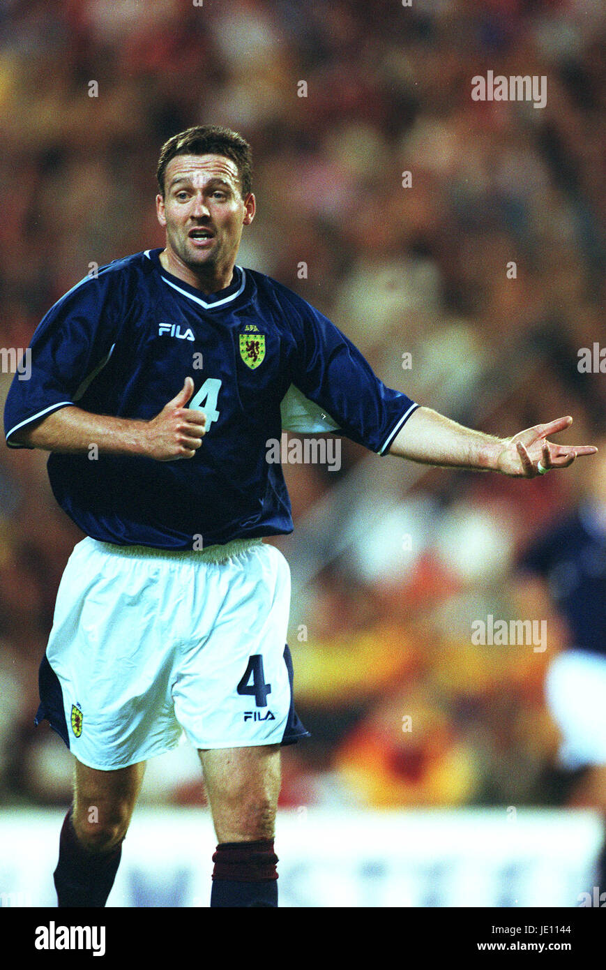 PAUL LAMBERT SCOTLAND & GLASGOW CELTIC FC BRUSSELS STADE ROI BAUDOUIN 05 September 2001 Stock Photo