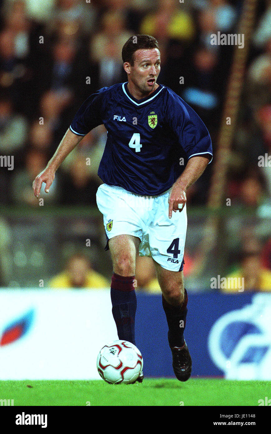 PAUL LAMBERT SCOTLAND & GLASGOW CELTIC FC BRUSSELS STADE ROI BAUDOUIN 05 September 2001 Stock Photo