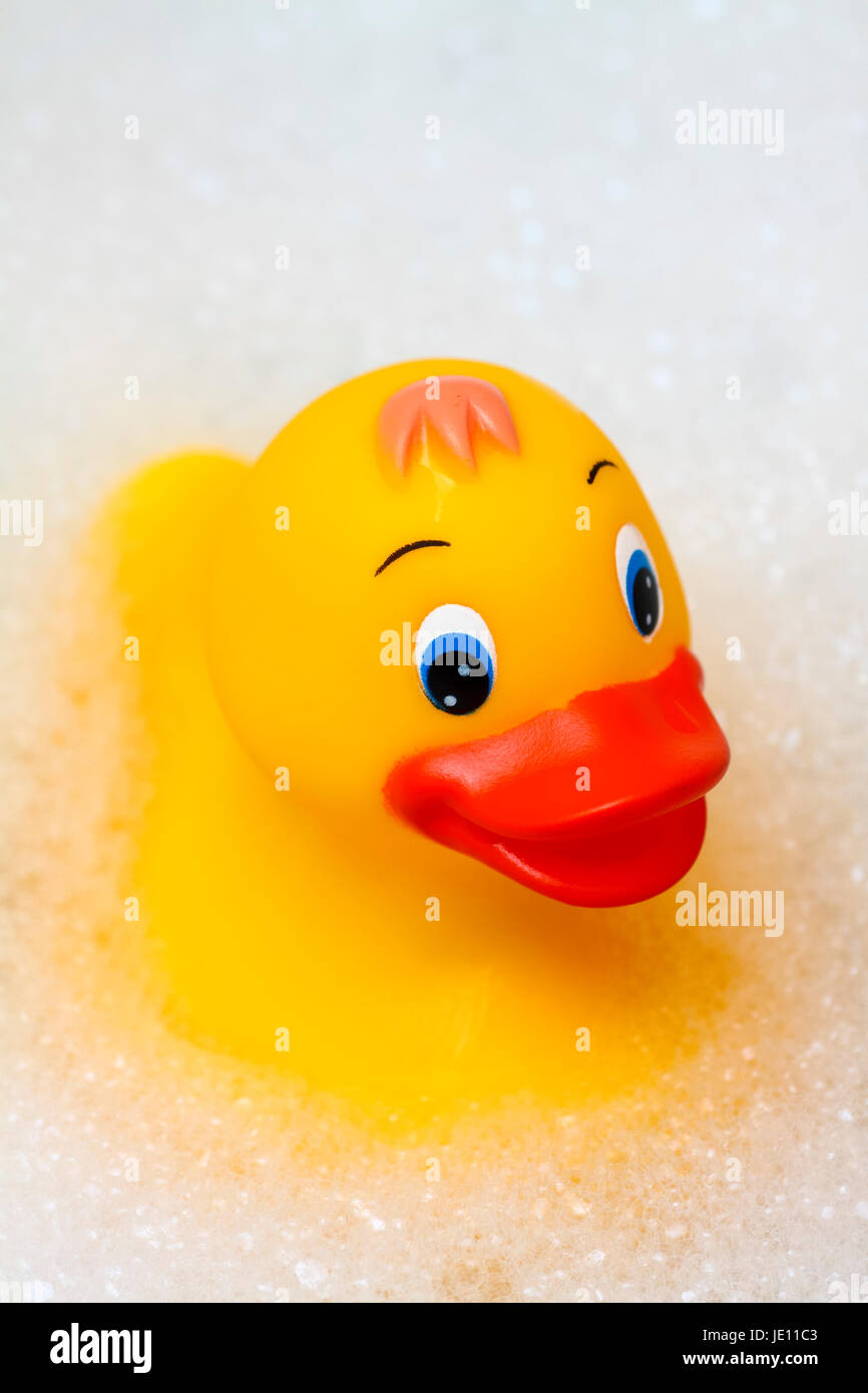 Bath time yellow toy duck hi-res stock photography and images - Alamy