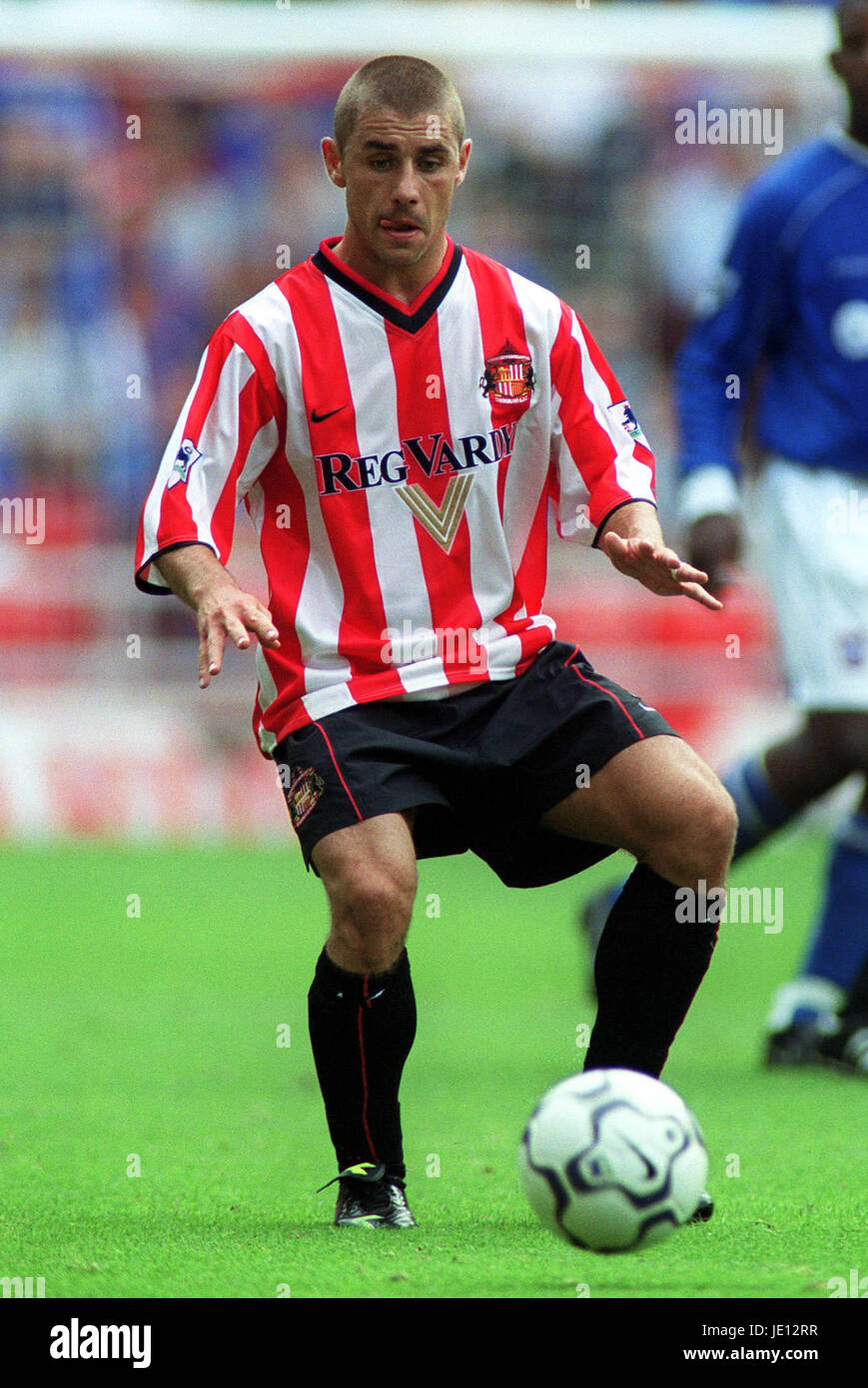 KEVIN PHILLIPS SUNDERLAND FC SUNDERLAND STADIUM OF LIGHT SUNDERLAND 18 August 2001 Stock Photo