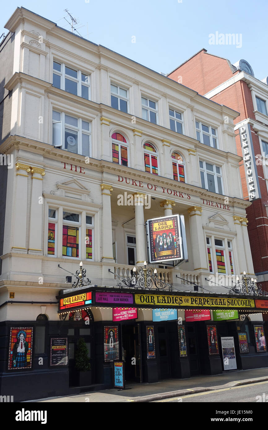 Front view of the Duke of York's Theatre in London UK Stock Photo