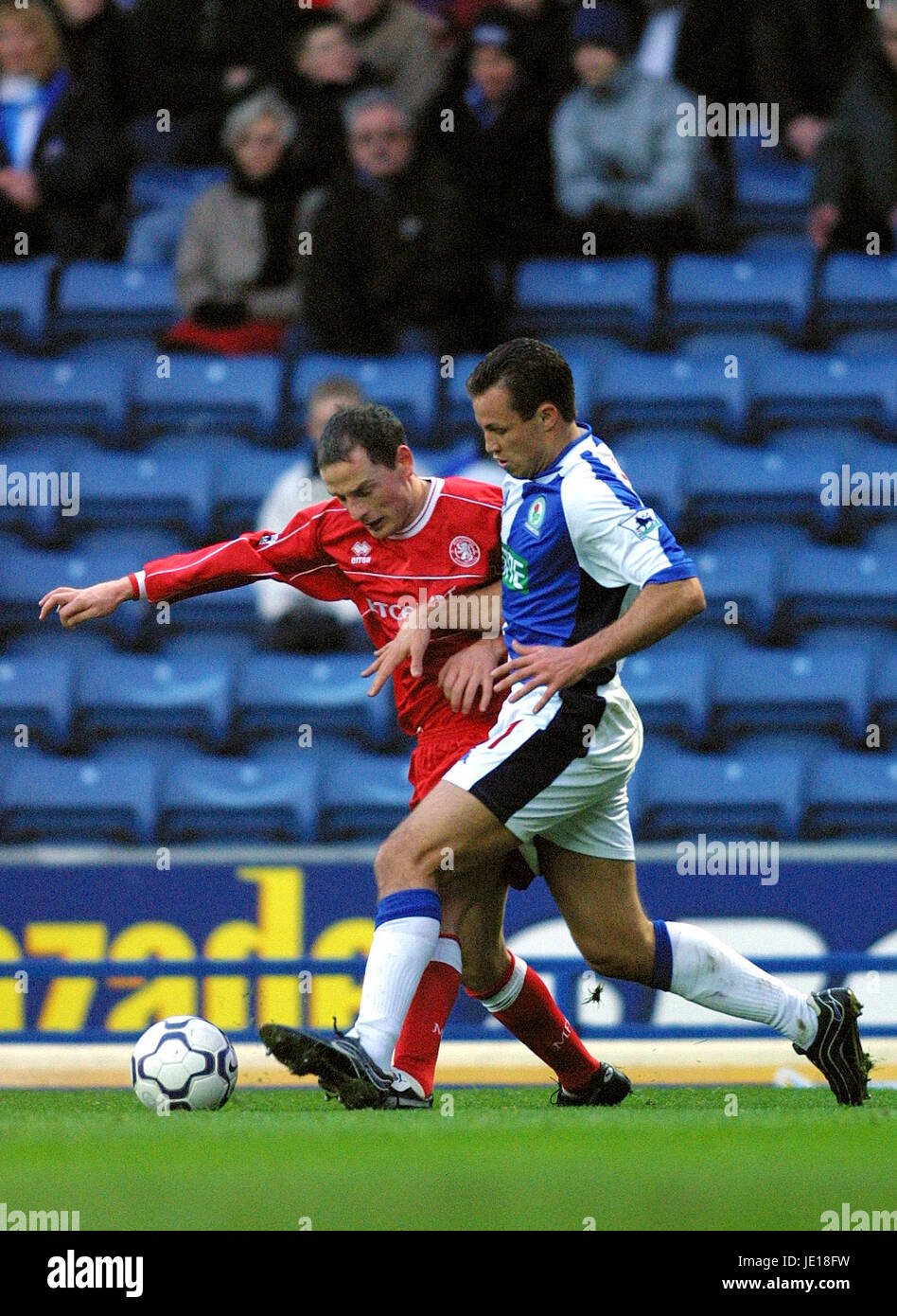 ALLAN JOHNSTON & LUCAS NEILL BLACKBURN R V MIDDLESBROUGH EWOOD PARK ...