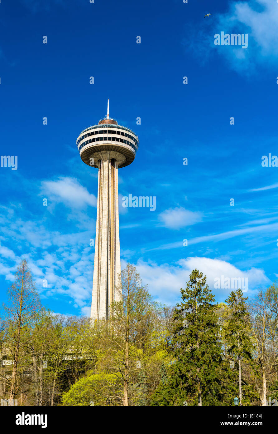 Skylon Tower at Niagara Falls in Canada Stock Photo