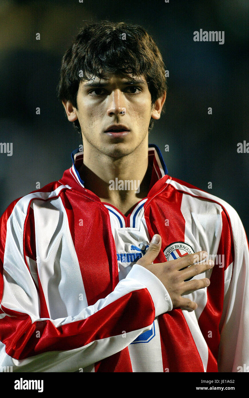 ROQUE SANTA CRUZ PARAGUAY & BAYERN MUNICH WORLD CUP FRANKFURT GERMANY 10  June 2006 Stock Photo - Alamy