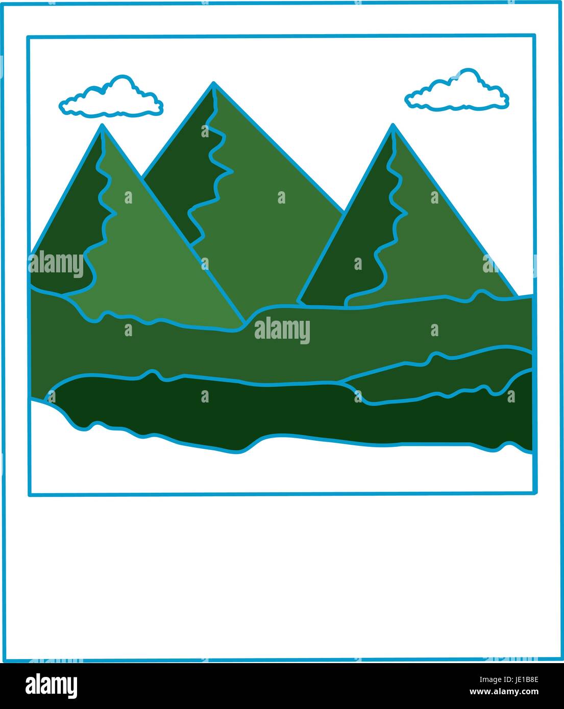 isolated mountains photography icon vector graphic illustration Stock ...