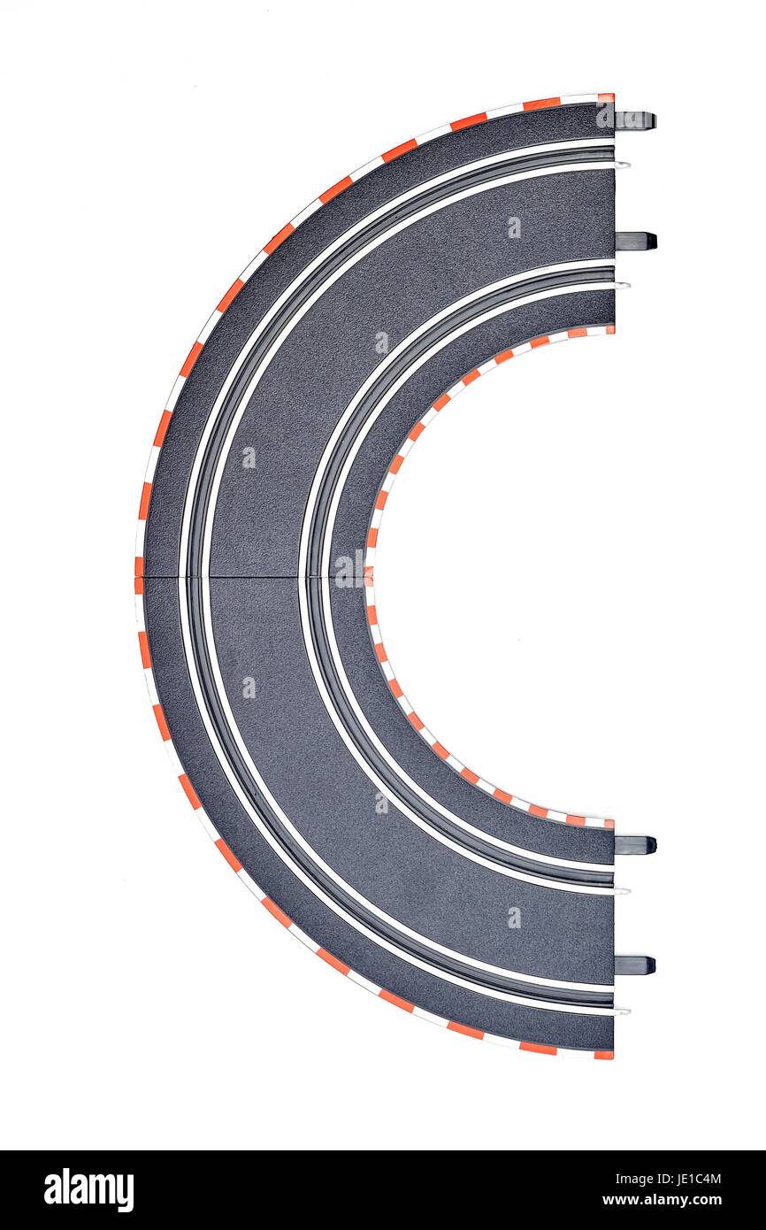 A studio photo of an electric slot car set Stock Photo Alamy