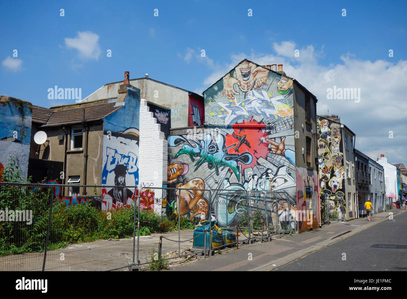 Graffiti Street Art in Brighton Stock Photo