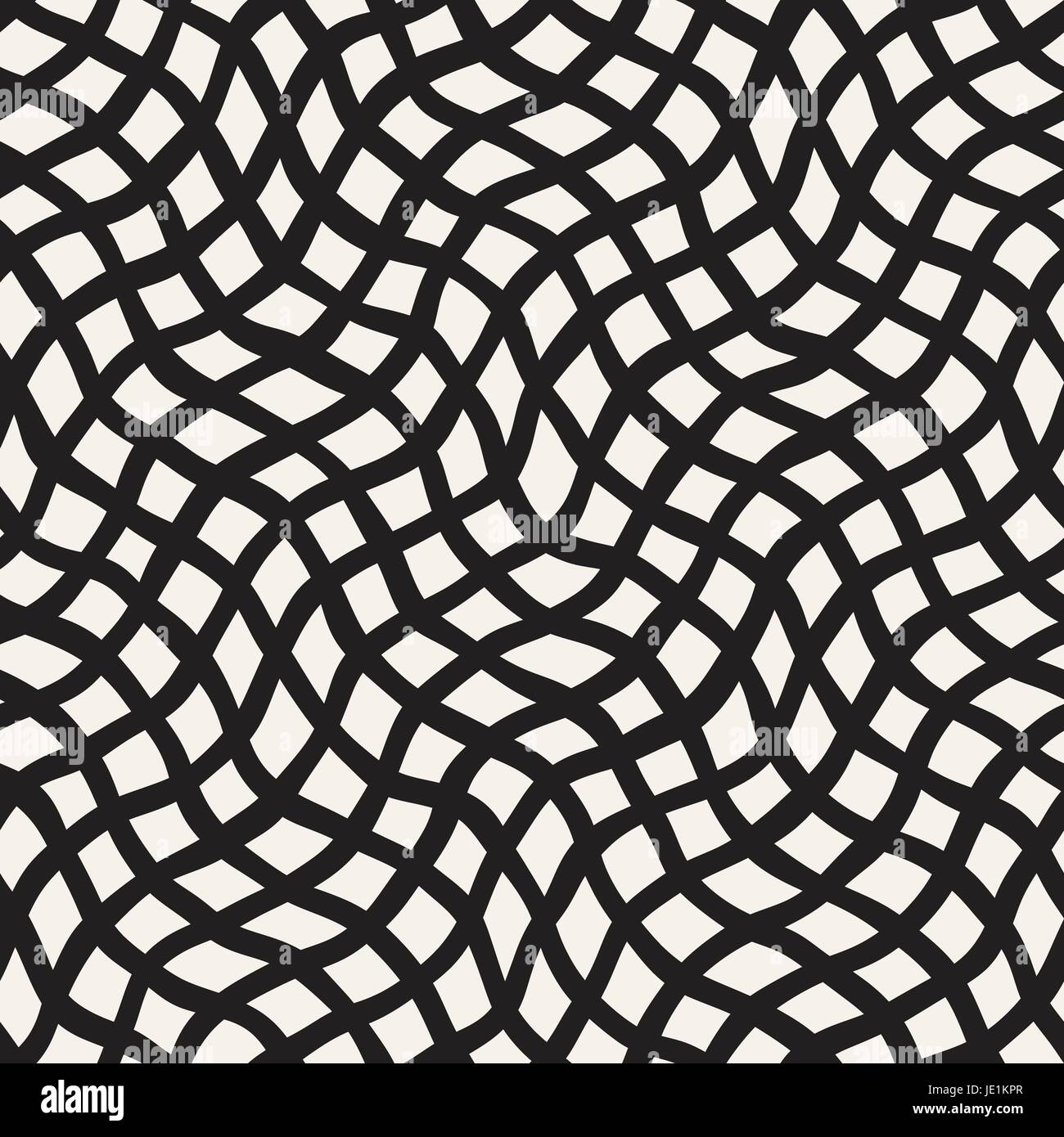 Seamless pattern with hand drawn waves. Abstract background with wavy ...