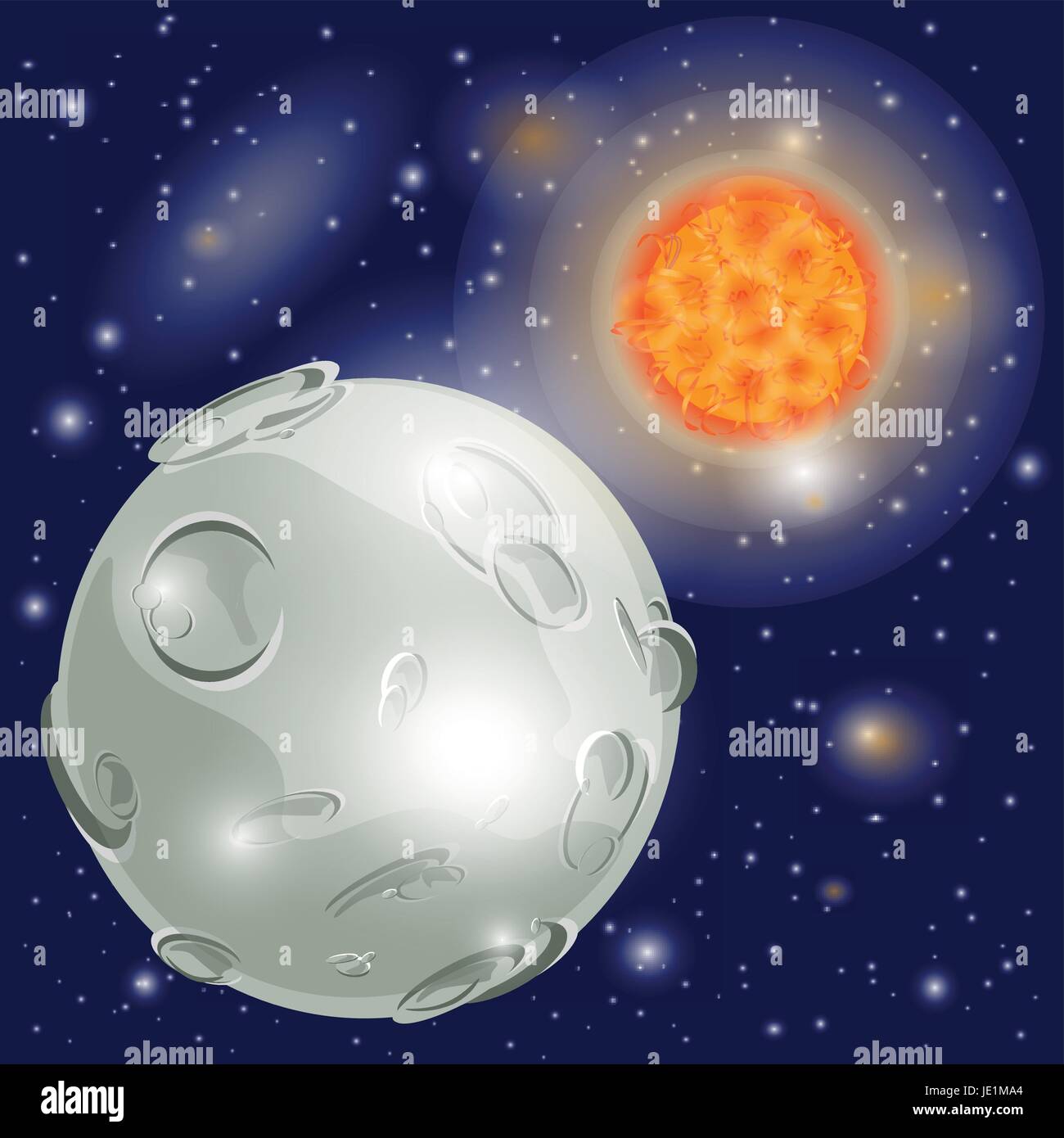 Planetary moons planet earth hi-res stock photography and images - Alamy