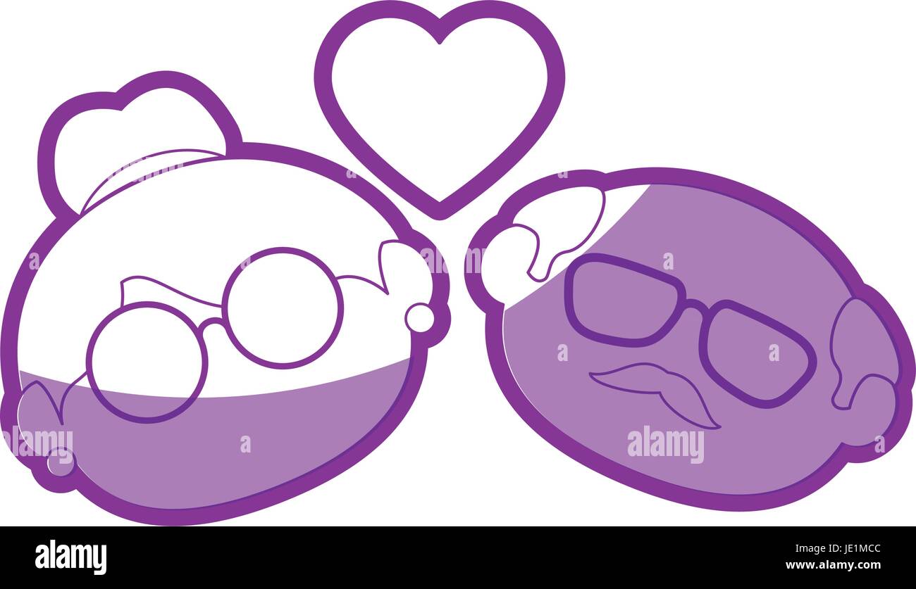 old couple in love icon vector illustration graphic design Stock Vector ...