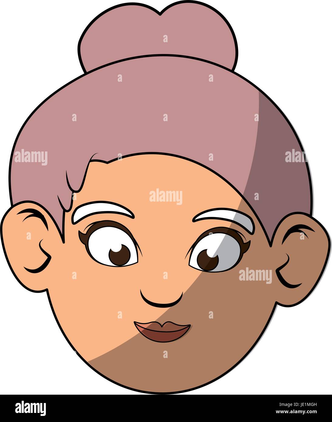 old women face icon vector illustration graphic design Stock Vector ...