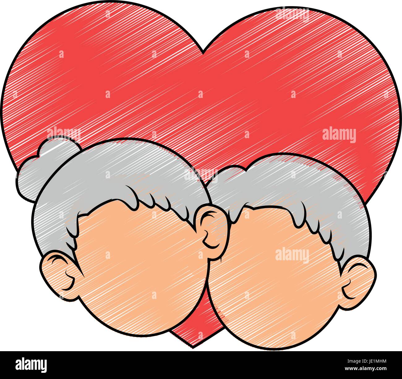 old couple in love icon vector illustration graphic design Stock Vector ...