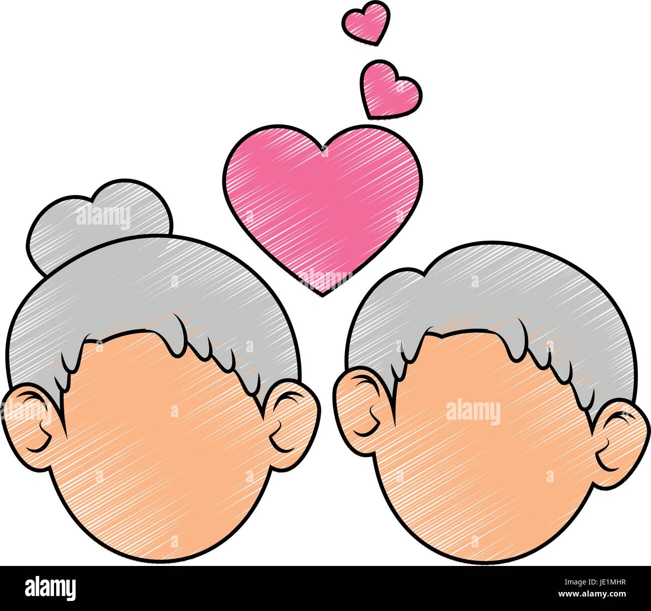 old couple in love icon vector illustration graphic design Stock Vector ...