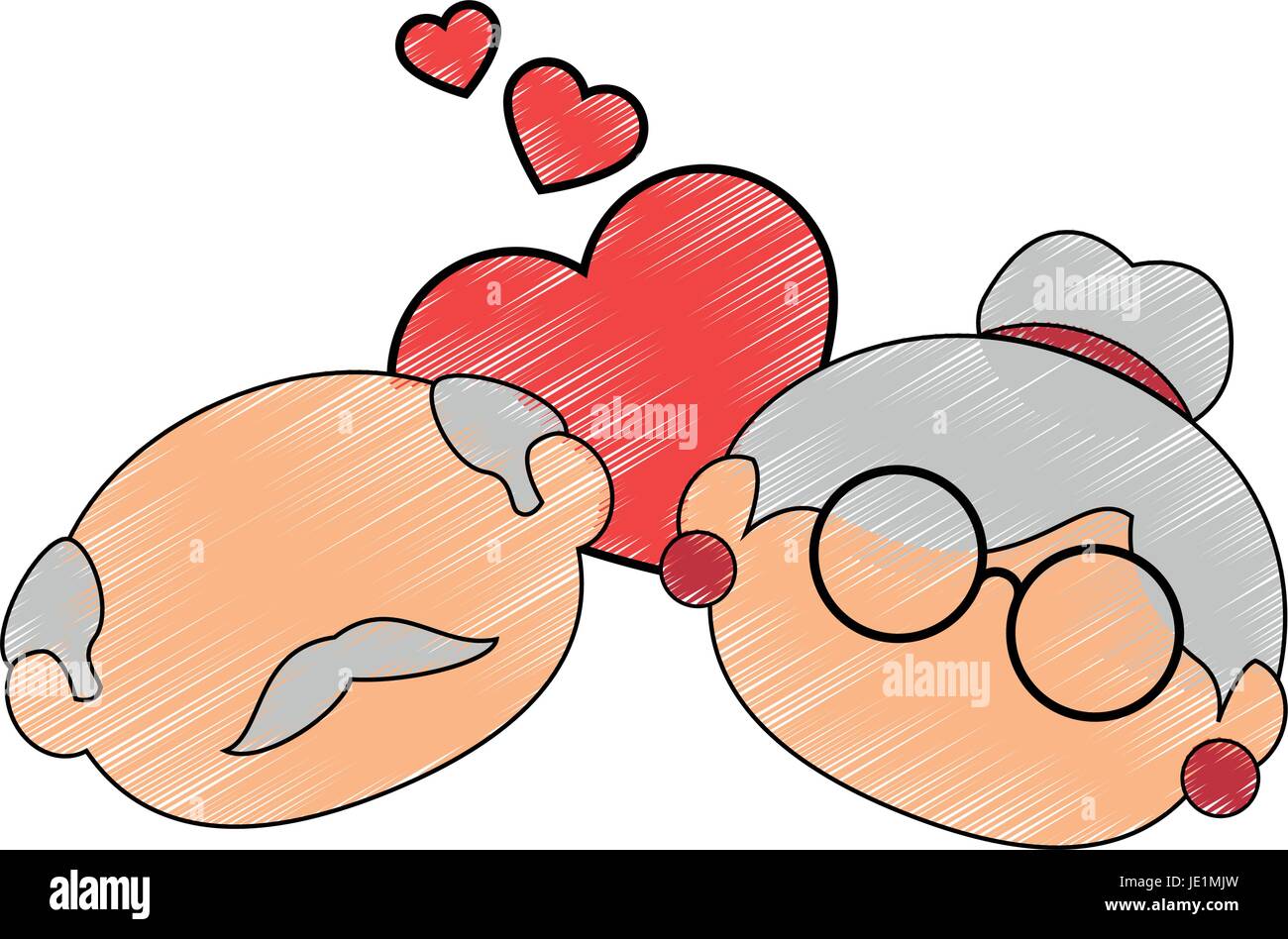 old couple in love icon vector illustration graphic design Stock Vector ...