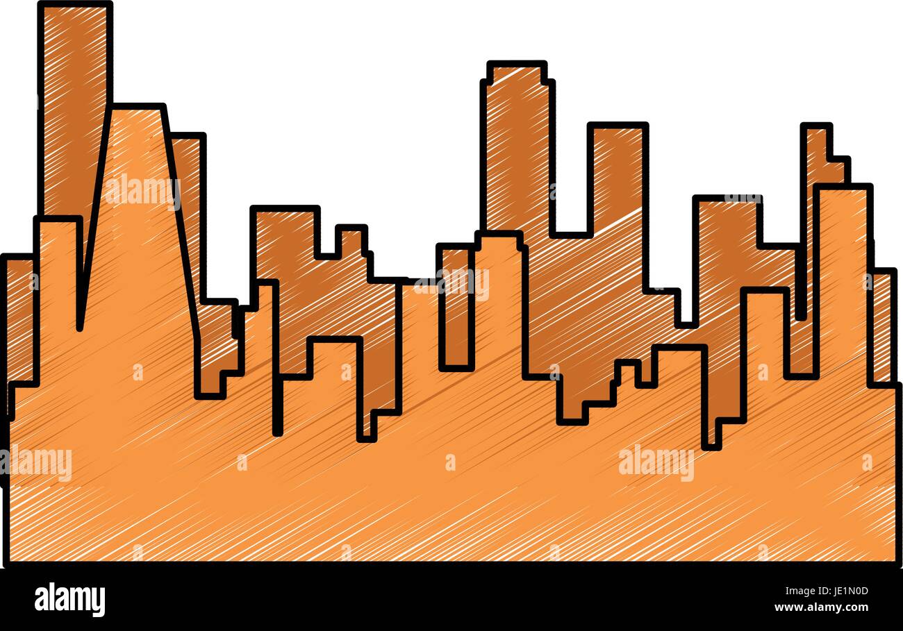 isolated city view Stock Vector Image & Art - Alamy