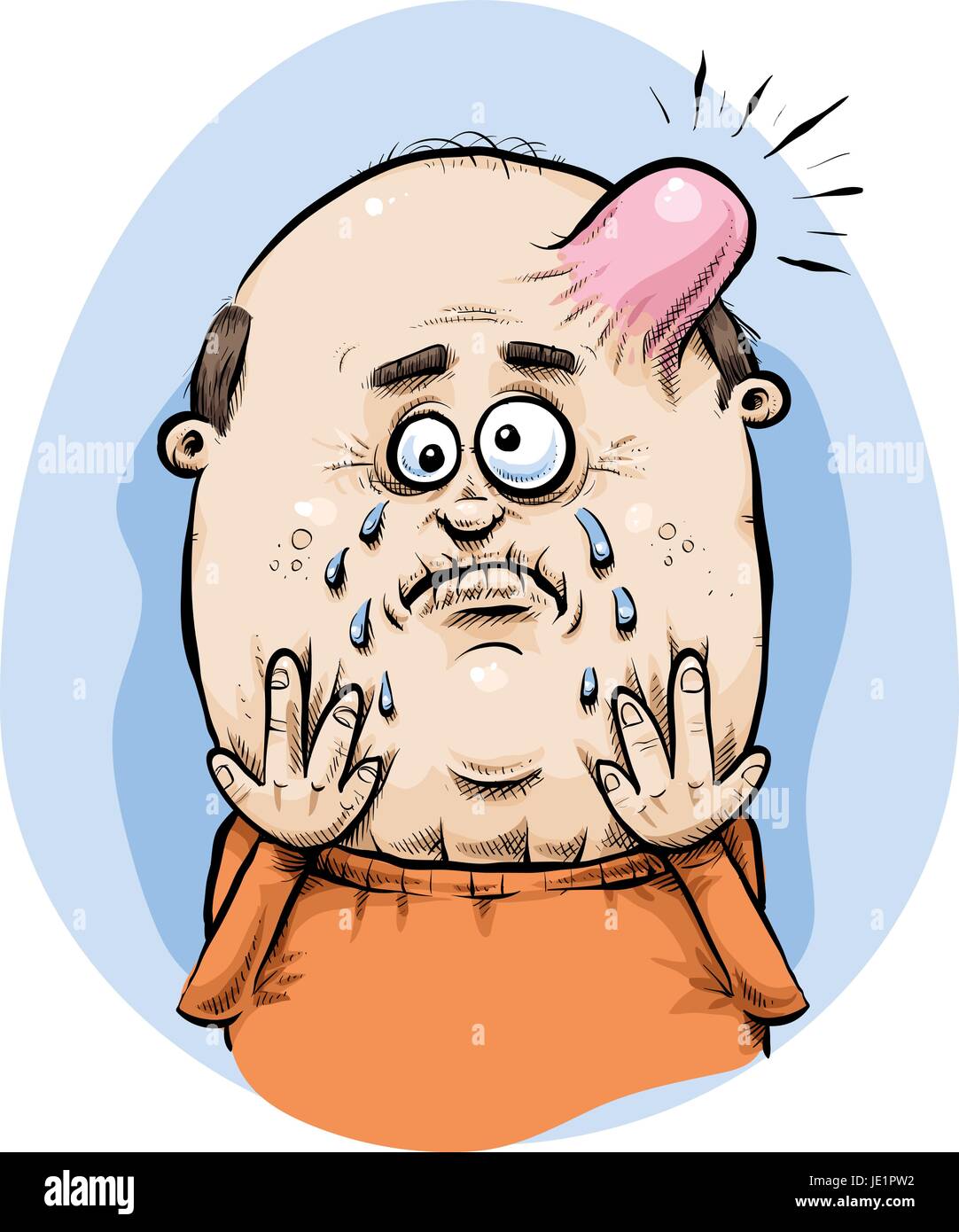 Painful Face Cartoon Sad Cute Cartoon Facial Expression Sad Clipart 