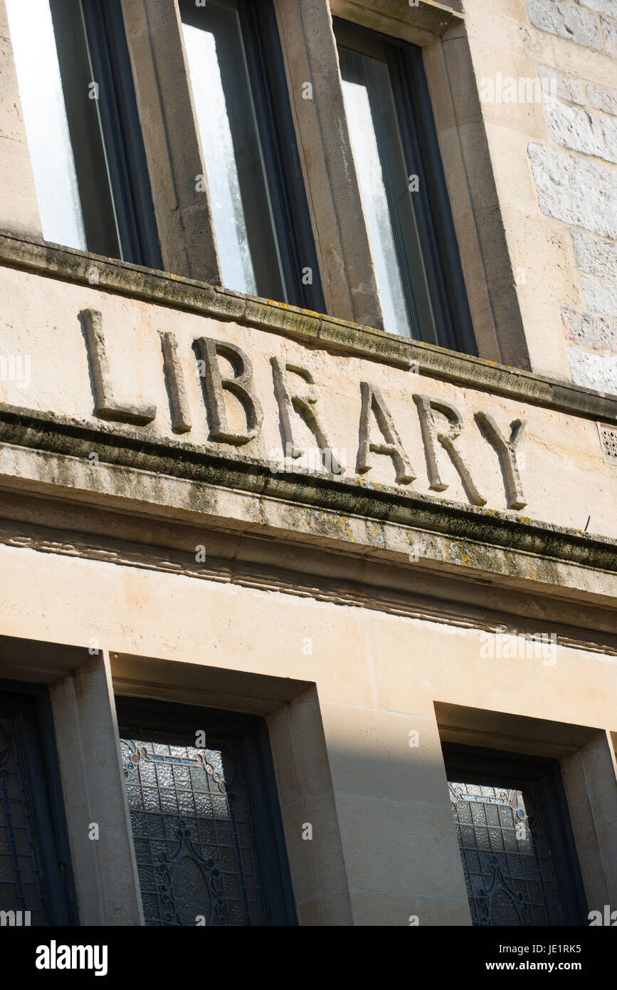 Pic by Guy Newman. 18.07.2013. The old Library building, Truro, Cornwall Stock Photo