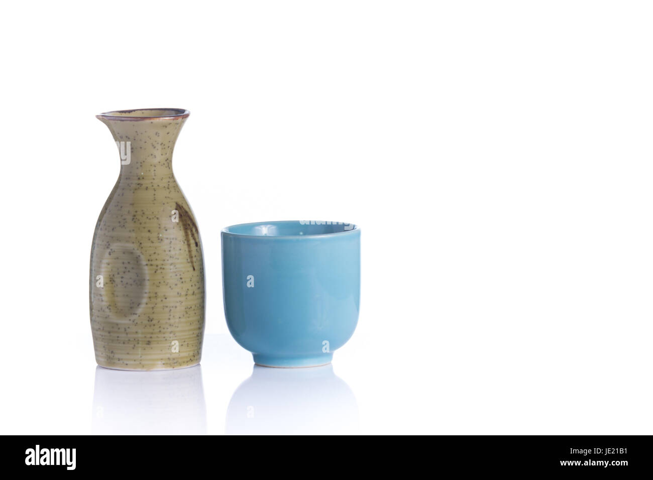 Isolated Japanese Sake drinking set Stock Photo Alamy