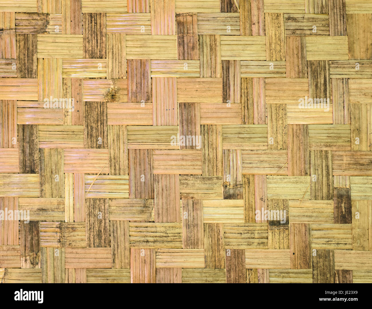 Bamboo weave pattern background Stock Photo - Alamy