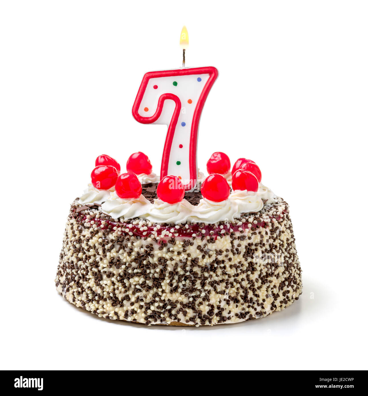 7 geburtstag kerze hires stock photography and images Alamy