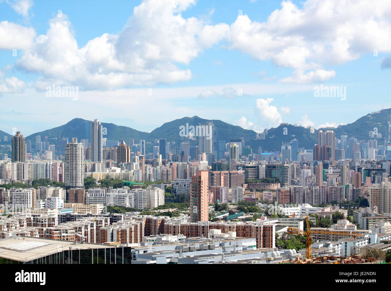 view over the modern city during the day Stock Photo - Alamy