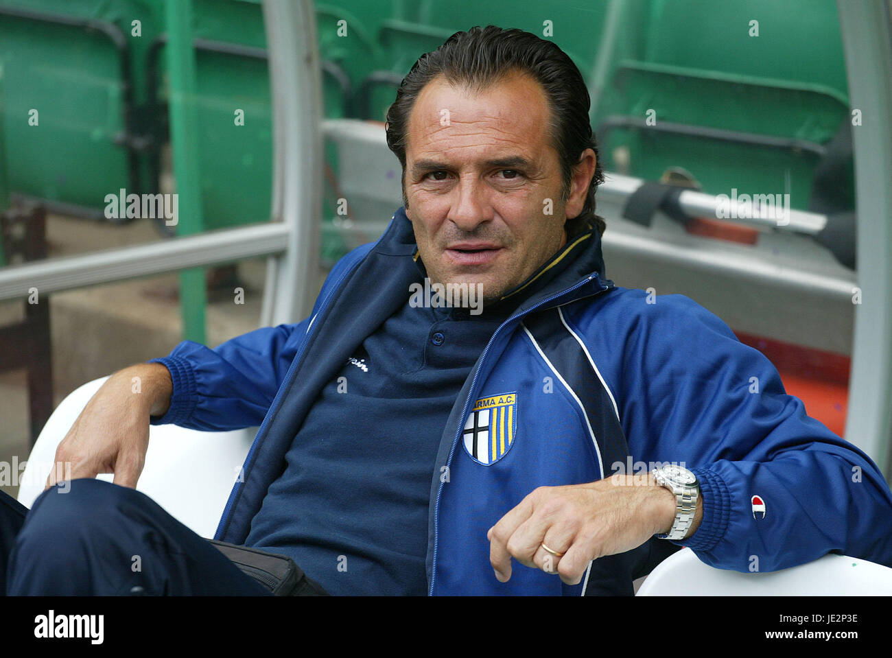 Genoas Head Coach Cesare Prandelli Gestures Editorial Stock Photo