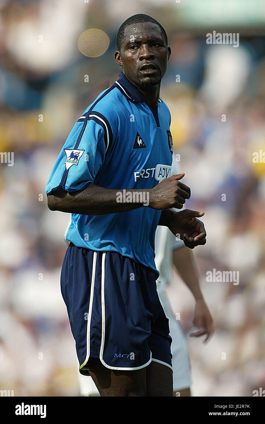 MARC VIVIEN FOE MANCHESTER CITY FC ELLAND ROAD LEEDS 17 August 2002 ...