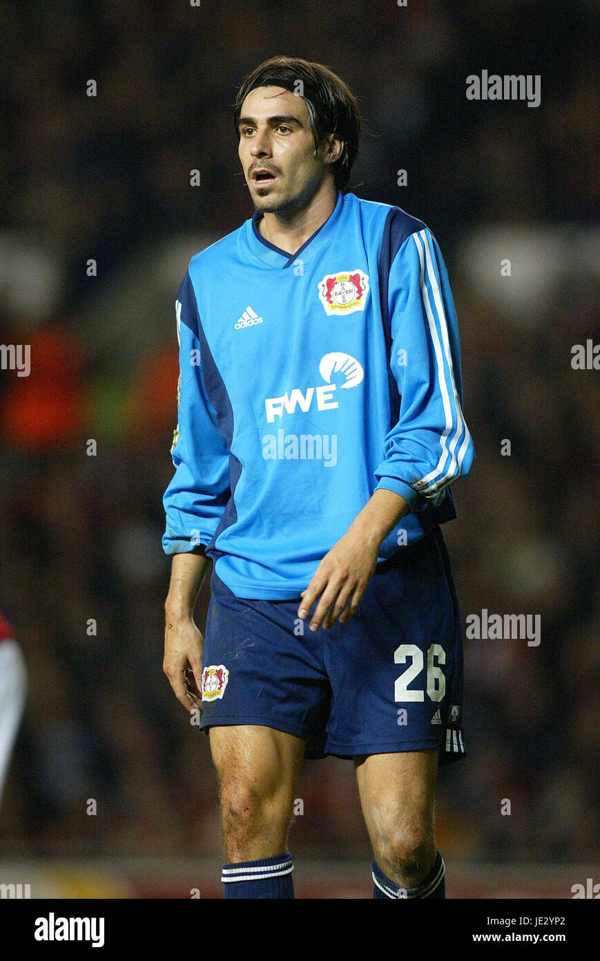 Seberen ZOLTAN SEBESCEN BAYER 04 LEVERKUSEN OLD TRAFFORD MANCESTER 13 November ...