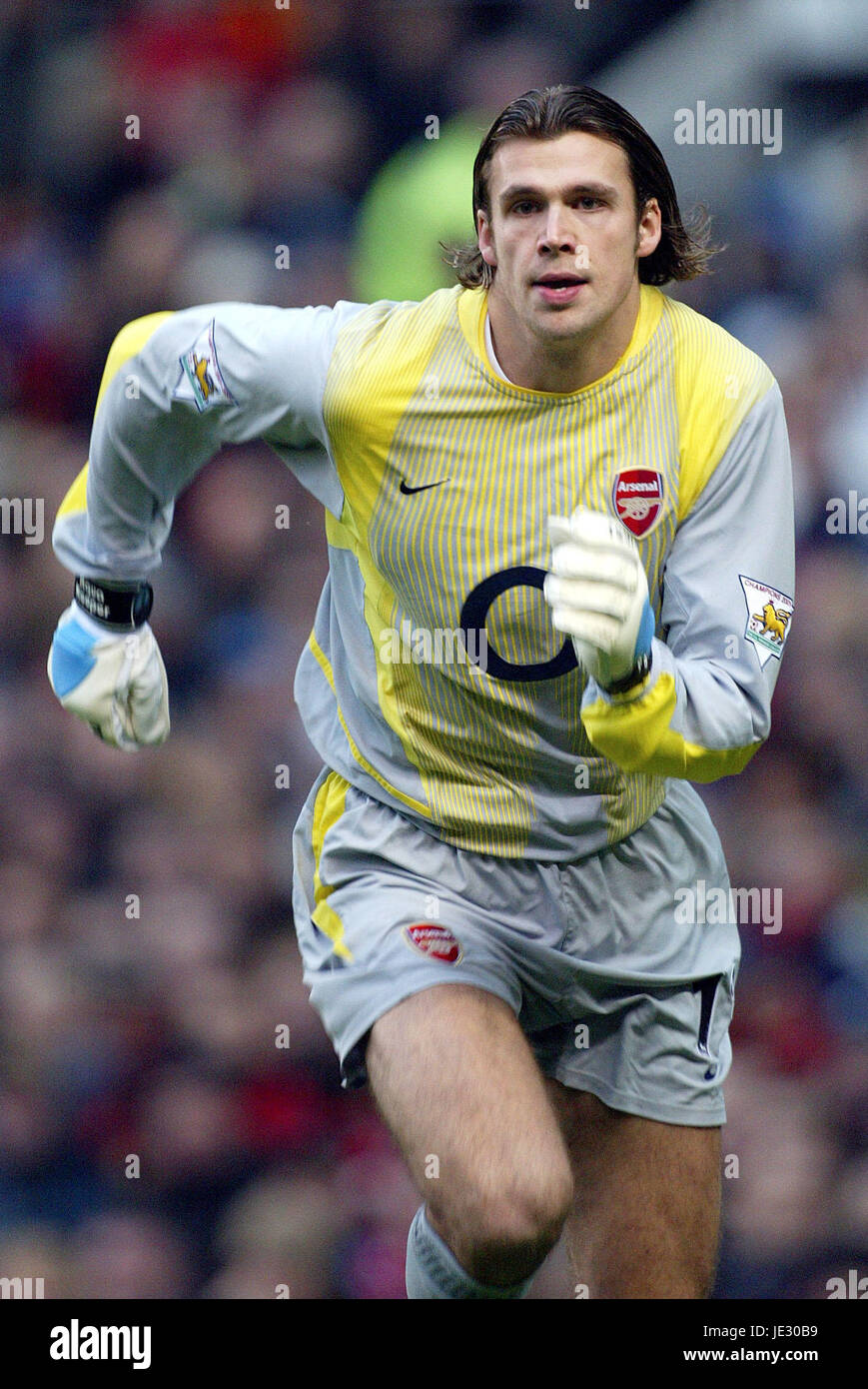 STUART TAYLOR ARSENAL FC OLD TRAFFORD MANCESTER 06 December 2002 Stock Photo