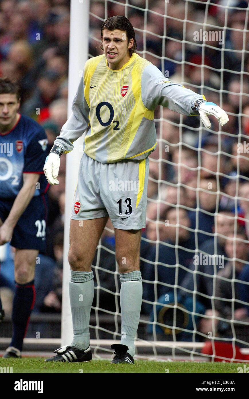 STUART TAYLOR ARSENAL FC OLD TRAFFORD MANCESTER 06 December 2002 Stock Photo